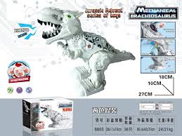 لعبة ديناصور تيرانوصور ريكس كهربائي يضع البيض مع الضوء والموسيقى كهدية