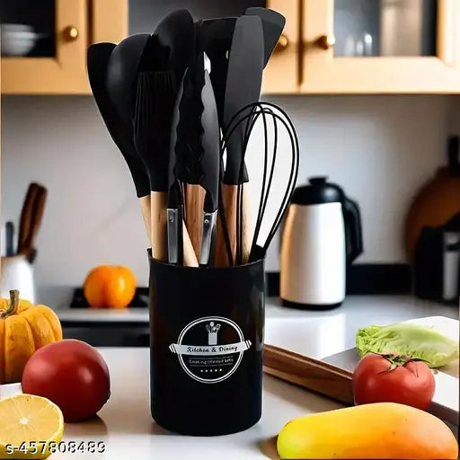 Silicone Kitchen Utensils Set, 12-piece Kitchen
