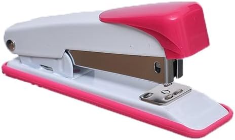 Loading Metal Stapler with 20 Sheets Capacity Use (24/6, 26/6) Staples - Pink/White