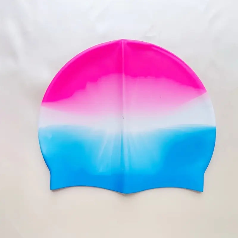 Splash-Proof, Silicone Swim Cap for Adults - Waterproof, Non-Woven Fabric,