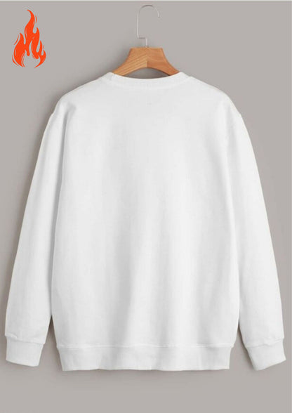 Men'S Casual Crew Neck Sweatshirt (NOT A PATIENT)"  - White, Long Sleeve T-Shirt