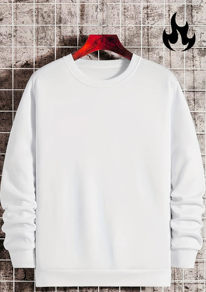 Men'S Casual Crew Neck Sweatshirt (NOT A PATIENT)"  - White, Long Sleeve T-Shirt